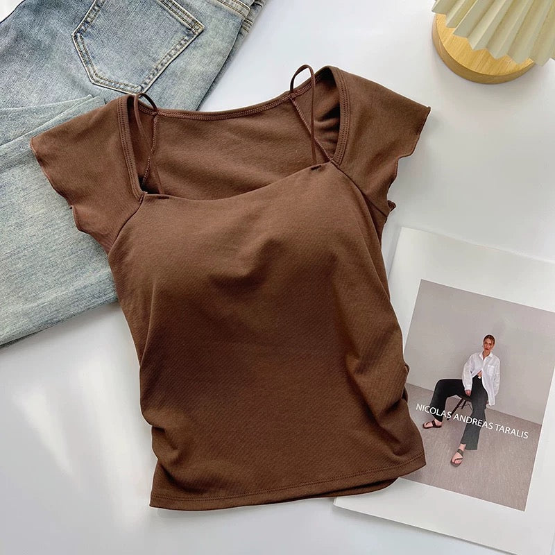 Nina Double Strap Built-In Bra Camisole